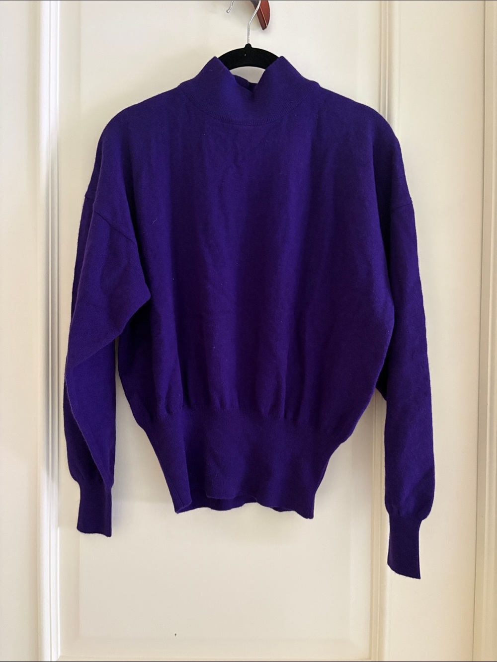 Escada Deep Purple Funnel Neck Sweater